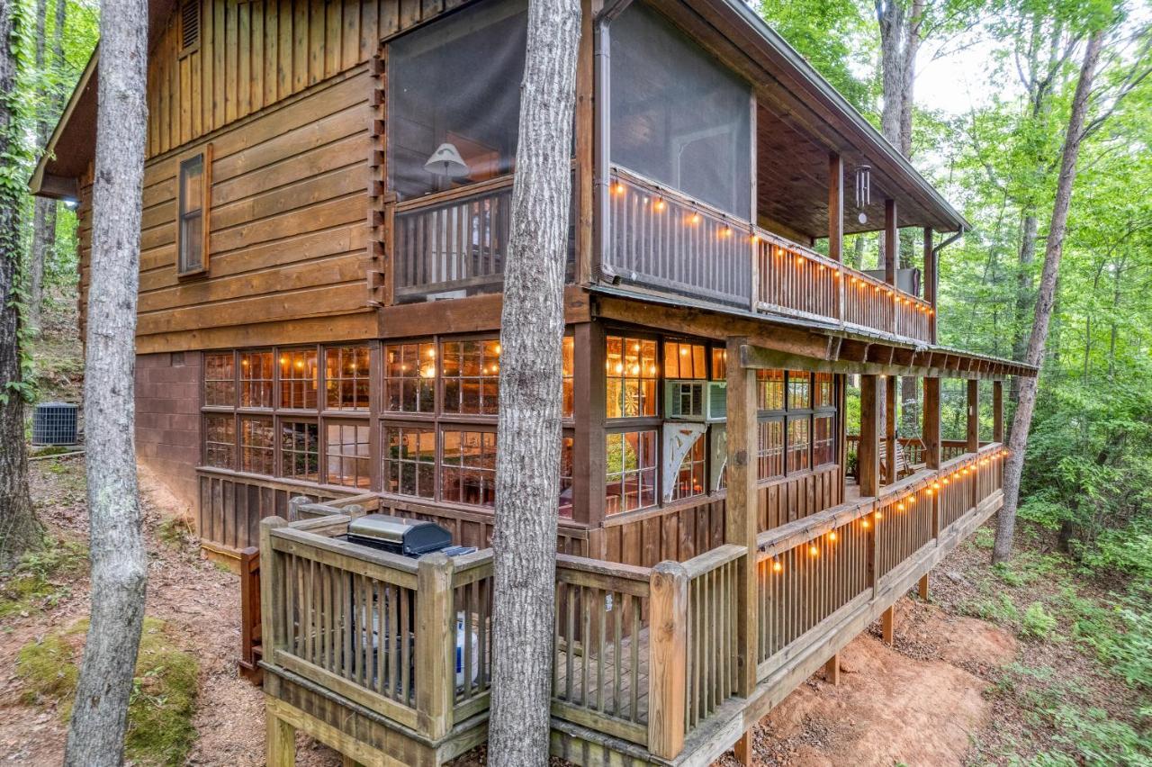Secluded Sunrise Ridge-10 Min From Blue Ridge, King Beds, Hot Tub, 2 Porches, Fireplace Wood Burning, Mountain View, Cozy Exterior foto